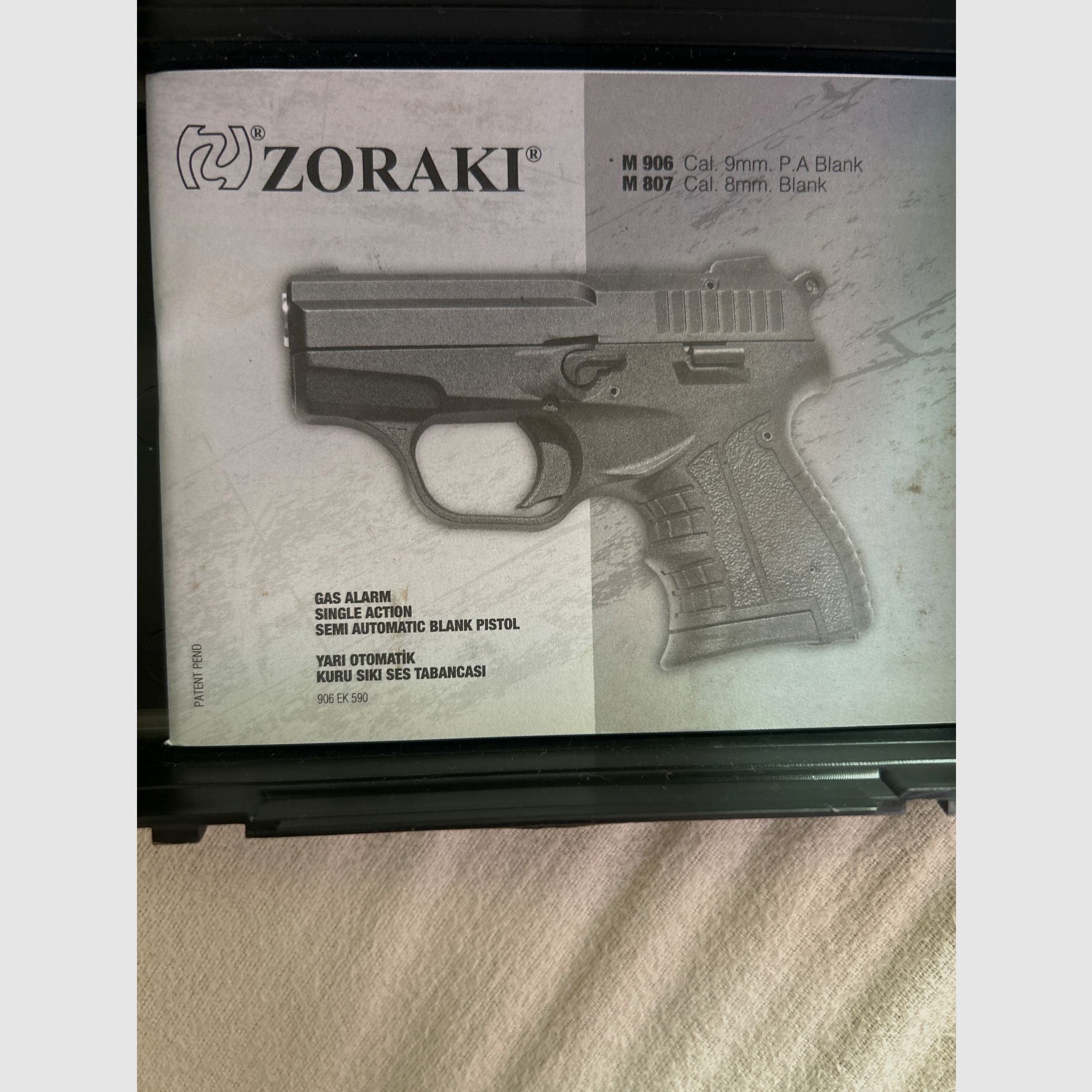 Zoraki 906-P 9mm P.A.K Schwarz , Bild 6 von 7