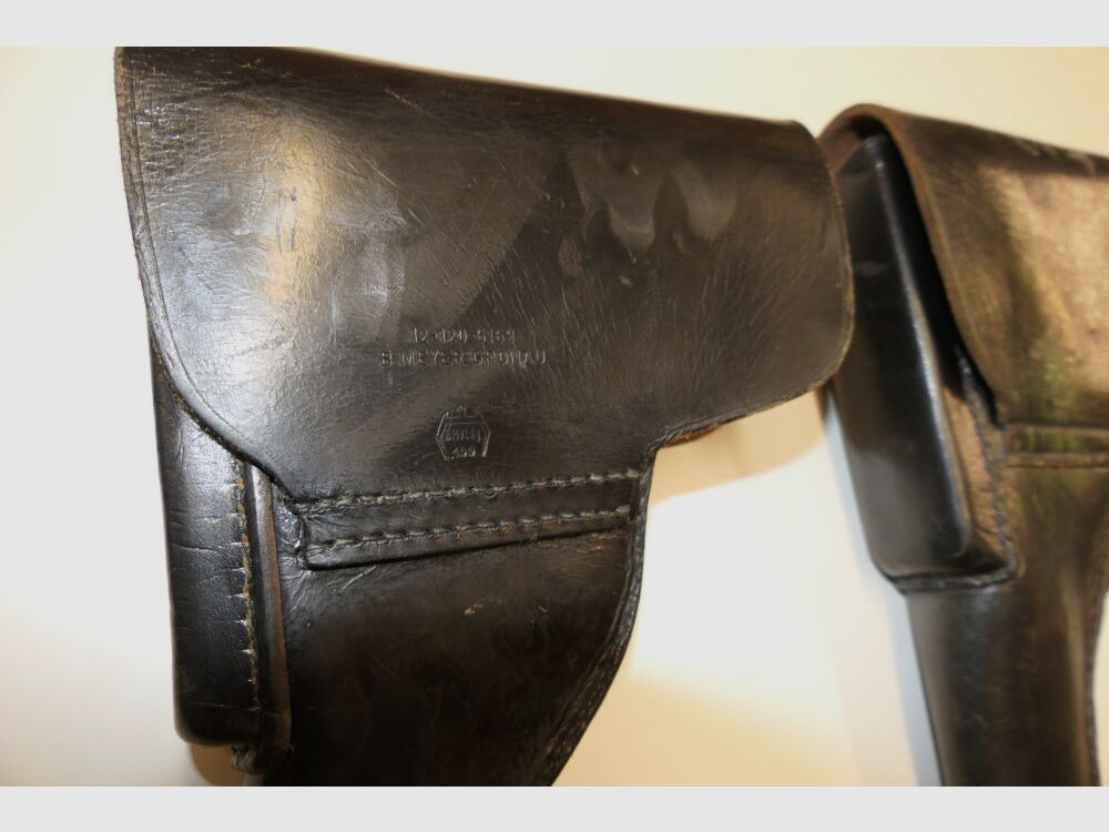 unterschiedlich Lederholster gebraucht für Walther P38 / P1 von der Bundeswehr