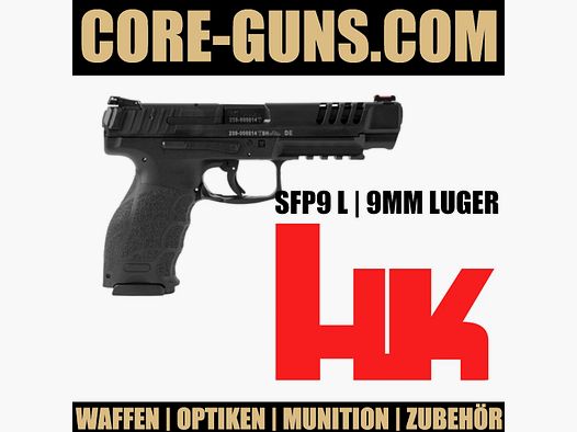 Heckler & Koch SFP9 L Long Slide HK SFP9L Pistole Kaliber 9mm Luger	 SFP9 L @core-guns.com HK SFP 9 L