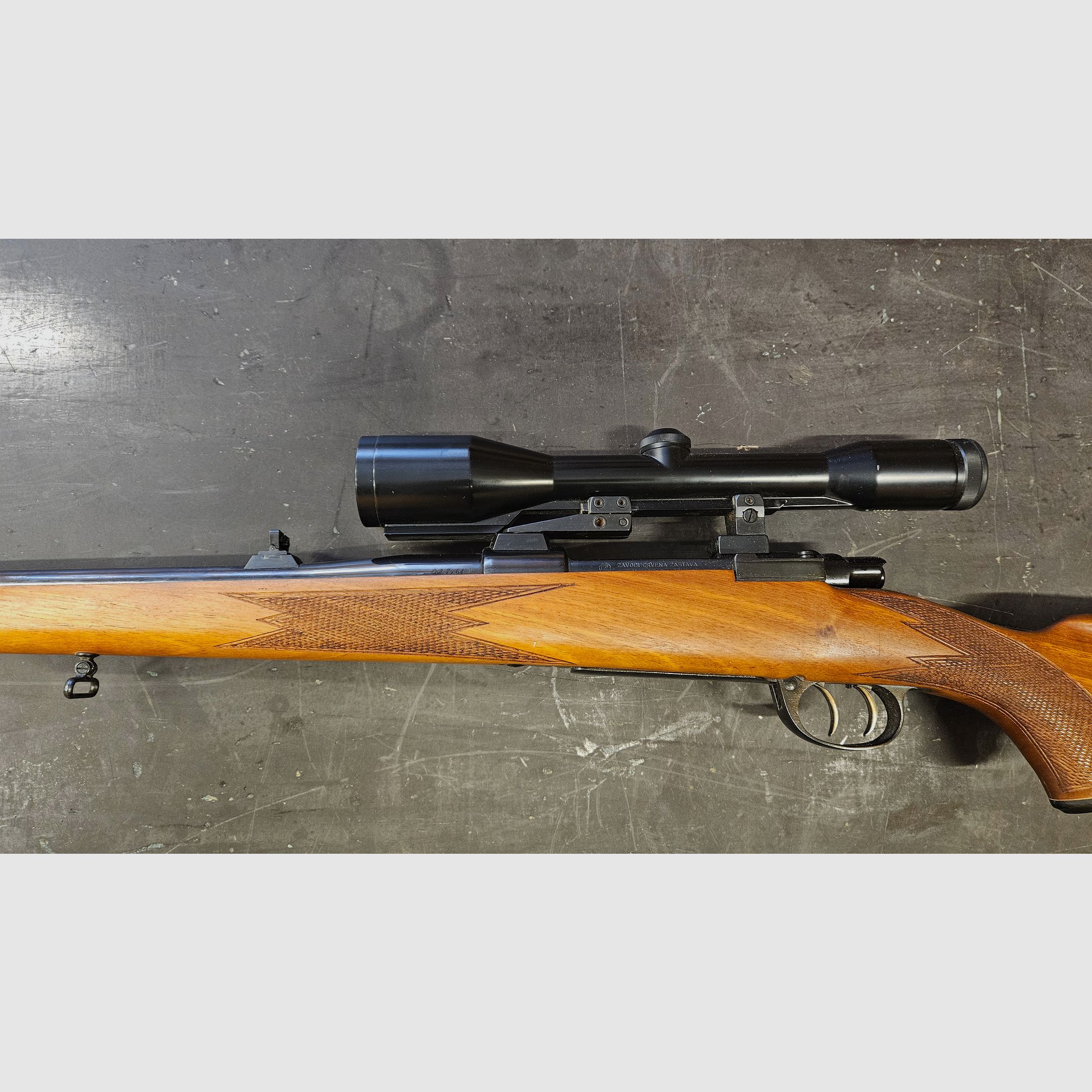 Zastava 98er in 7x64 with Zeiss scope in 6x42
