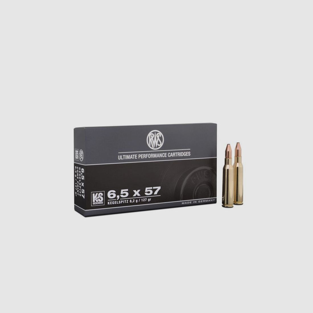 Büchsenpatronen RWS KS-Geschoss 6,5x57 8,2g,127gr. !!!