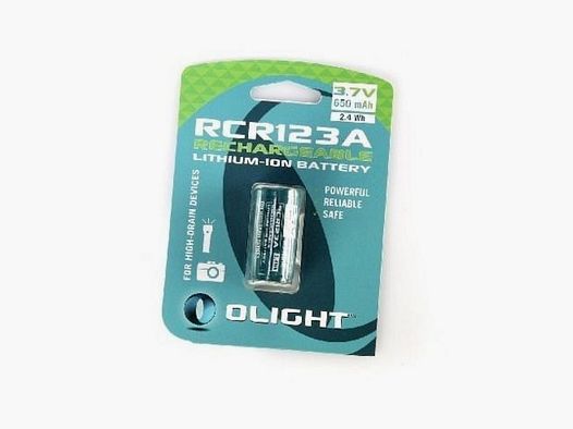 Olight RECHARGEABLE RCR123 3,7 V 650 mAh AVEC PCB
