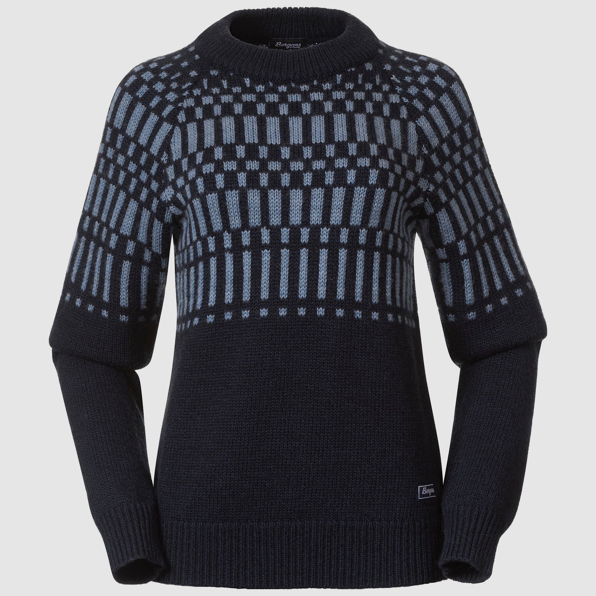 Bergans Nordmarka Merino Jumper Women Navy Blue/Husky Blue M