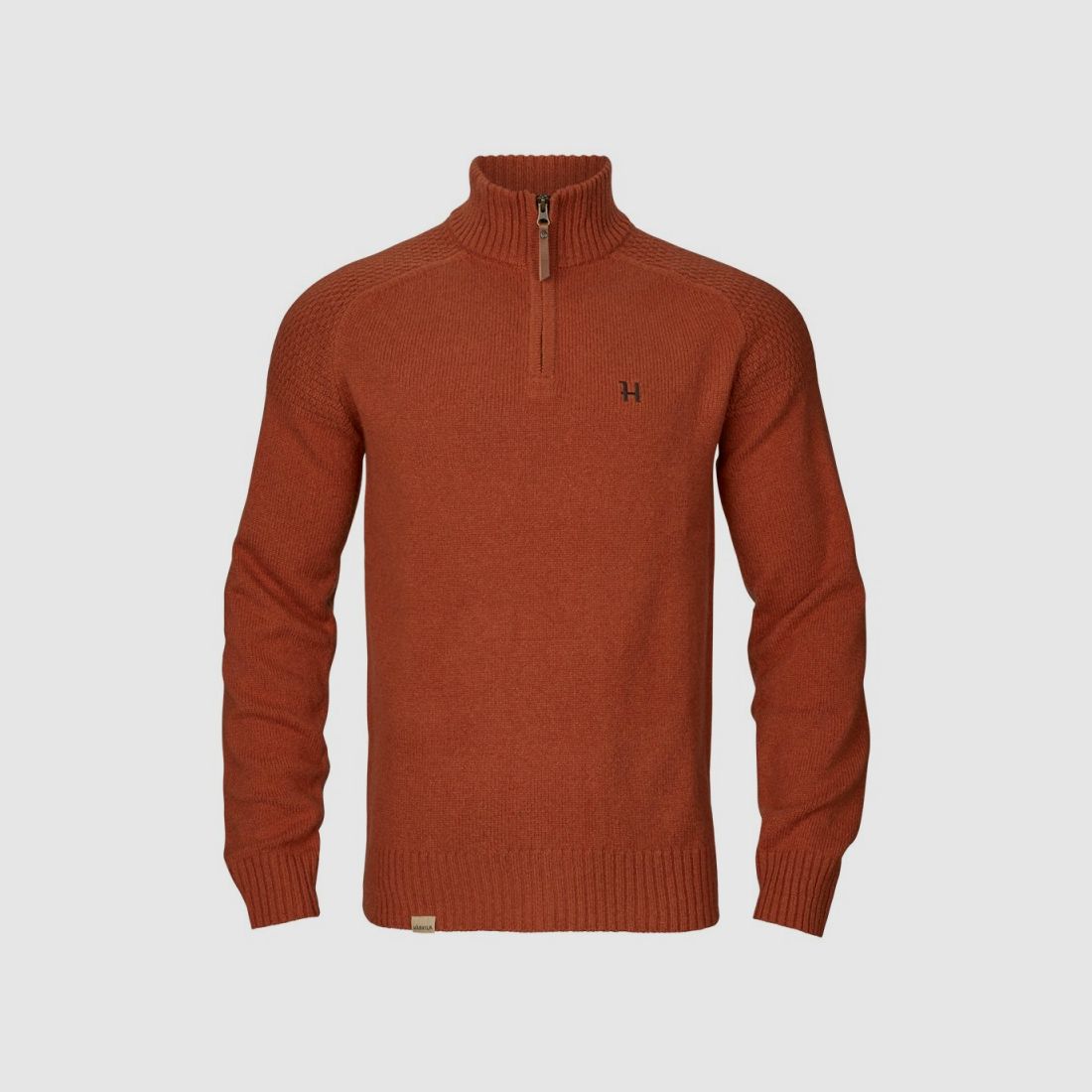Men’s hunting sweater HARKILA VINCENT MERINO HALF ZIP PULLOVER BOMBAY BROWN, image 1 of 4