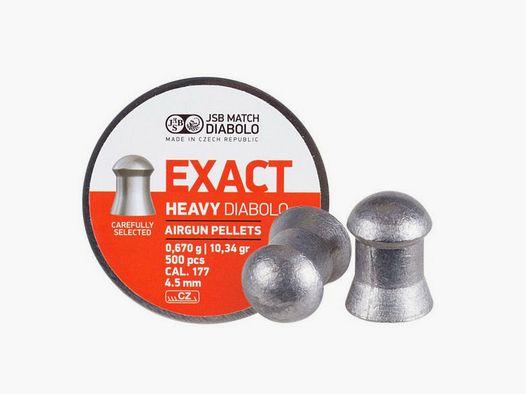 JSB BALAS EXACT HEAVY CAL. 4,52MM 500UD