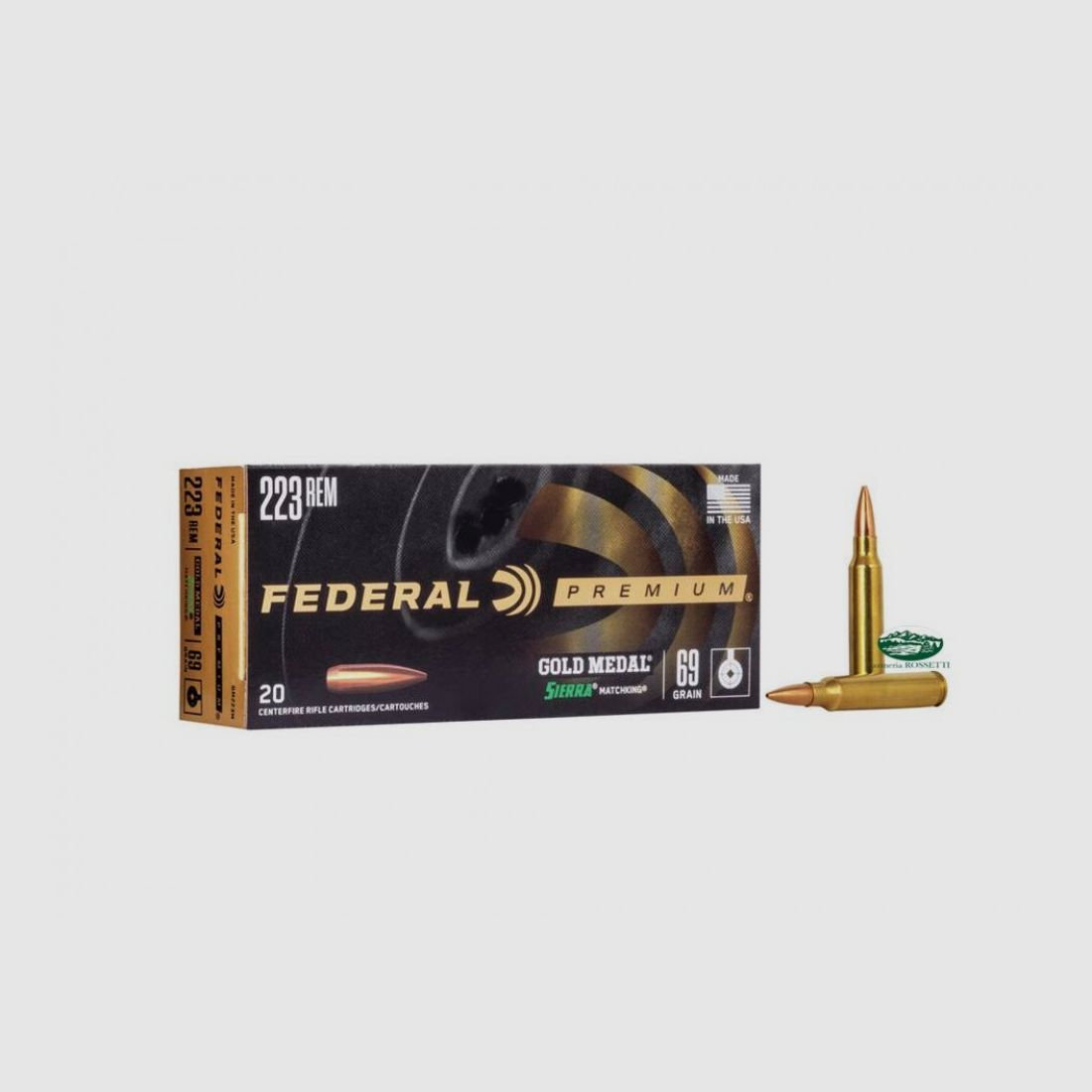 FEDERAL Munition Gold Medal 223 Rem 69 gr BTHP Sierra GM223M