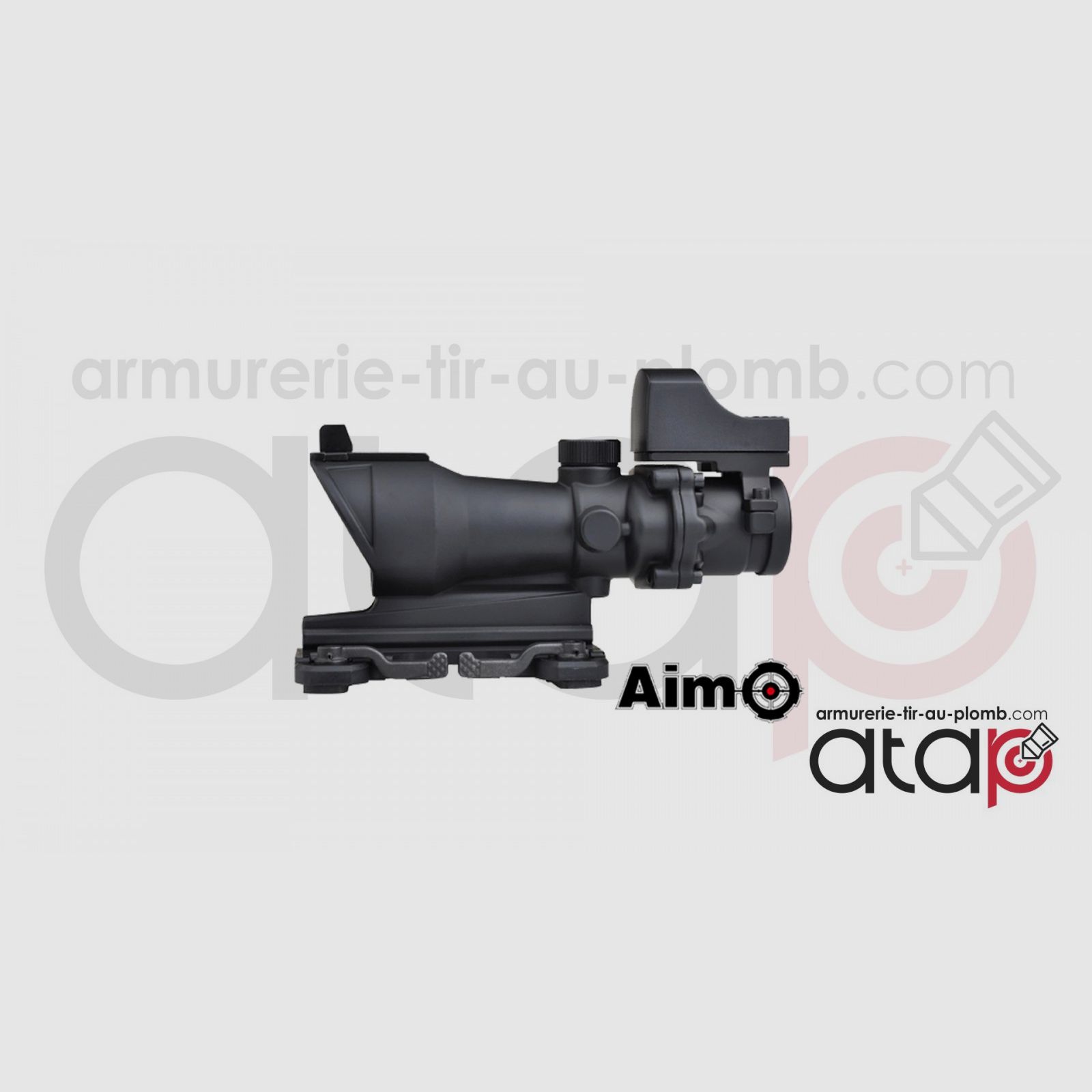 Visore combo combat scope 4x32 QD e red dot sight nero, immagine 3 di 5