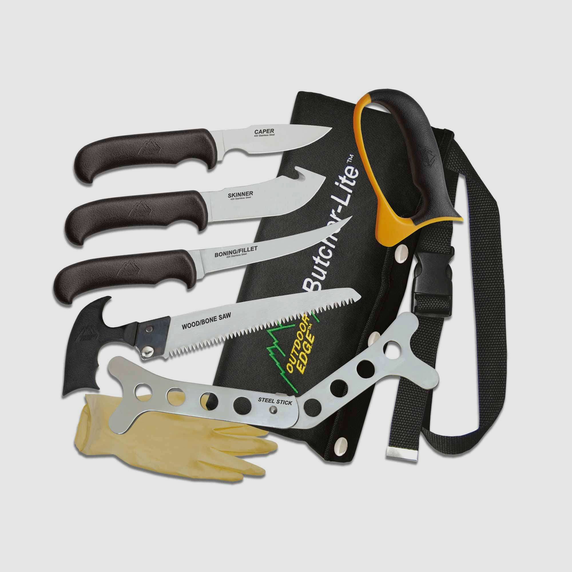Butcher-Lite, Aufbruch-Set für Jäger, Waidbesteck Knochensäge