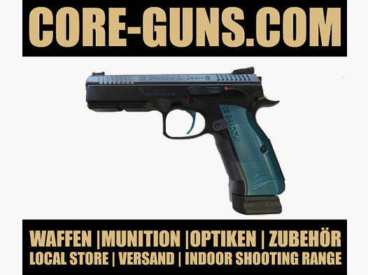 CZ Shadow 2 Single Action SA Abzug schwarz / blau 9mm Pistole sofort verfügbar UVP: 1999€