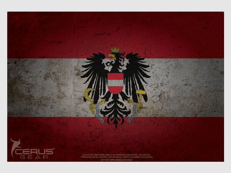 Cerus Gear – Reinigungsmatte – Austria Flag