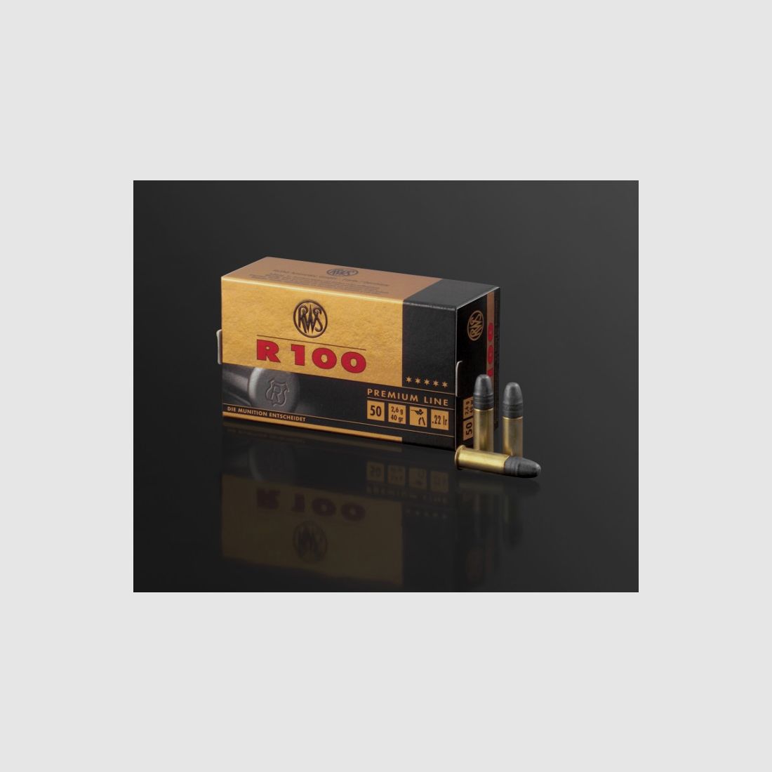 RWS R 100 .22lr rimfire cartridges