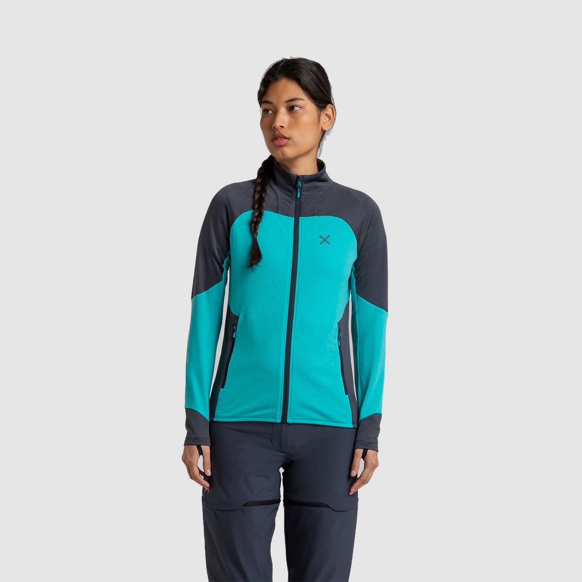MAGLIA – MONTURA – DAMEN – RISE MAGLIA FRAU REGULAR FIT Türkis / Graphitblau, Bild 3 von 11