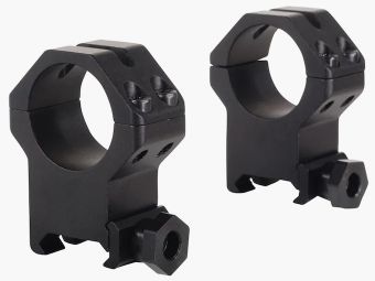 Weaver Tactical 4-Hole Skeleton Weaver-Style Anneaux noir mat 25,4mm ultra haut, BH 16,26mm