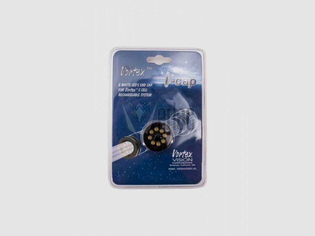 VORTEX 8 LED V-CAP Taschenlampenadapter schwarz