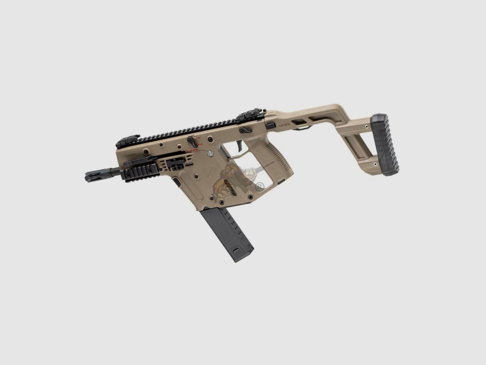 Kriss Vector V2 Airsoft en Dark Earth - max. 0,5 Joule (Krytac)