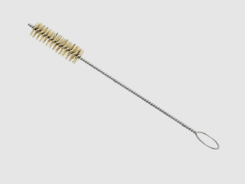 ReinigungsbĂĽrste aus Nylon fĂĽr Kaliber 9 mm, GesamtlĂ¤nge 20 cm, BĂĽrstenlĂ¤nge 5 cm