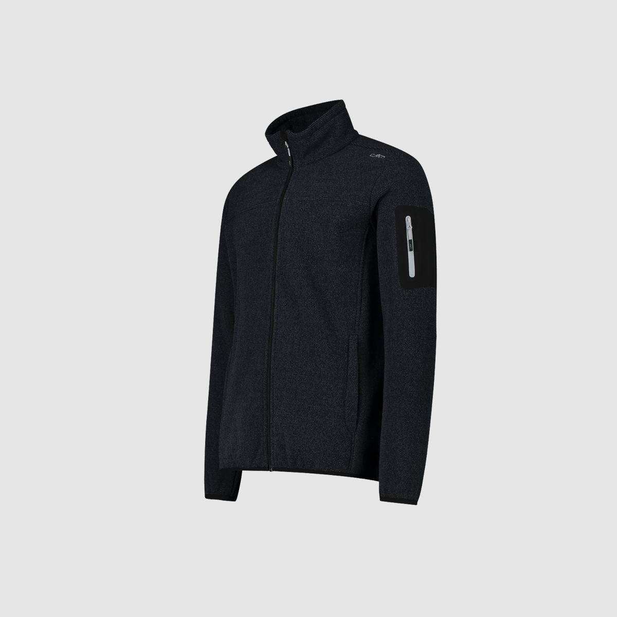 CMP Herren-Fleece Jacquard-Knit-Tech mit Rautenmuster Antracite Nero