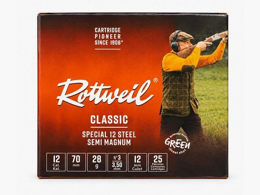 Rottweil kal. 12/70 Special 12 steel Semi Magnum 28G STR3