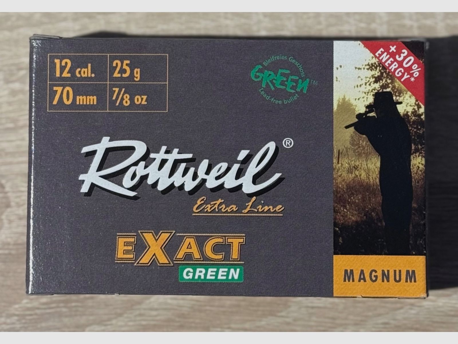 Rottweil Kal. 12/70 Flintenlaufgeschoss Exact Green - 25g - bleifrei