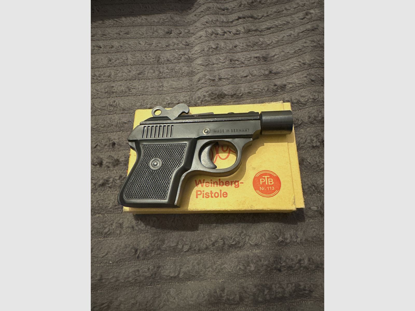 Record Weinberg-Pistole PTB 113 – Top Zustand mit Originalkarton
