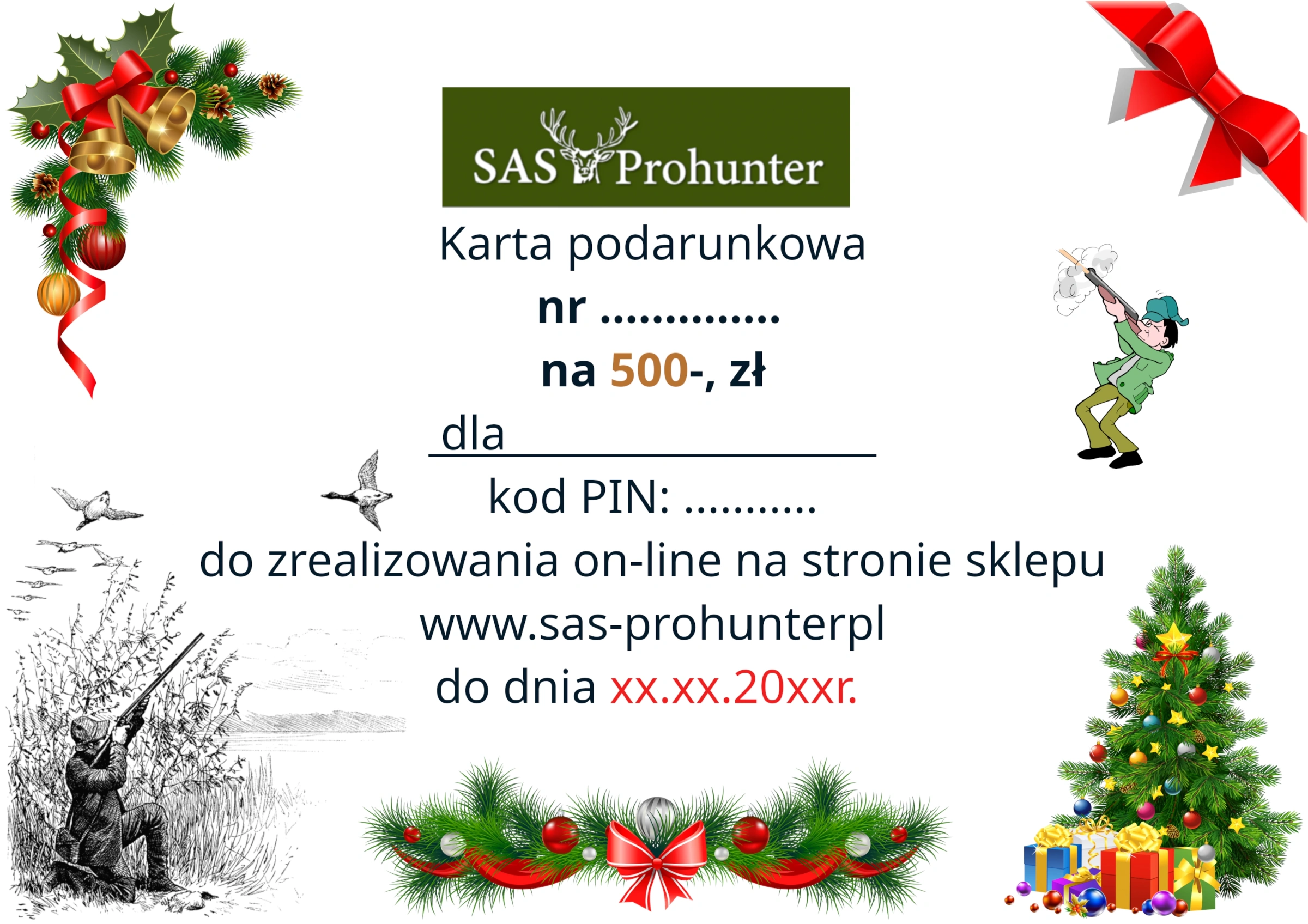 Carte cadeau 500 zł