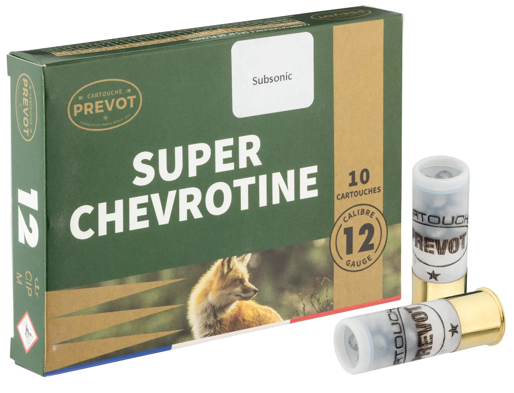Patronen Chevrotine Prévot Subsonisch Kaliber 12/67, Bild 2 von 4