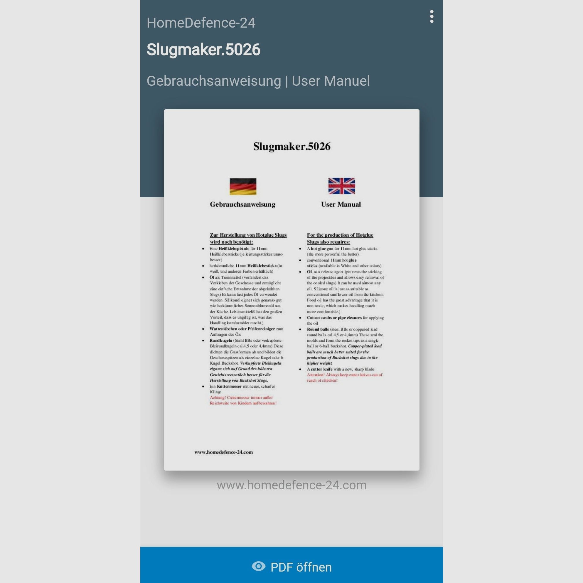 Slugmaker 50.26 | HDR50 | DIY Hotglue Bullets | NEW VERSION 12.45 and 12.5D