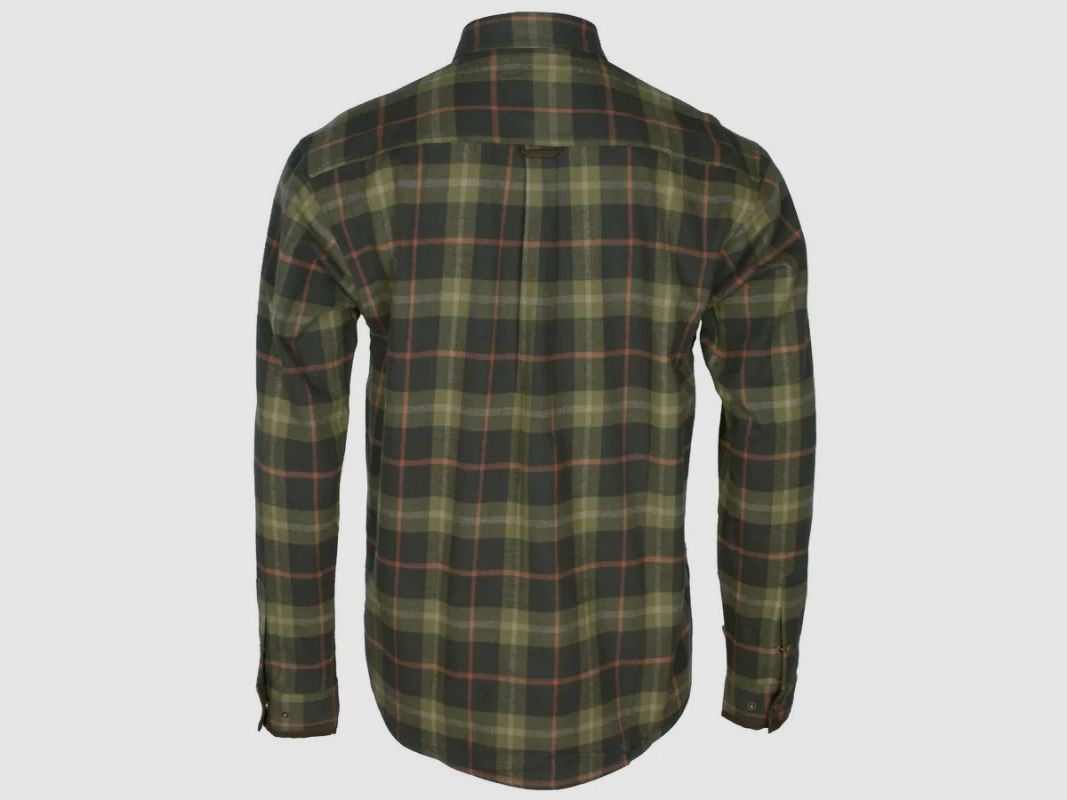 Pinewood Cornwall Men's Hunting Shirt Olive / Terracotta, image 2 of 2