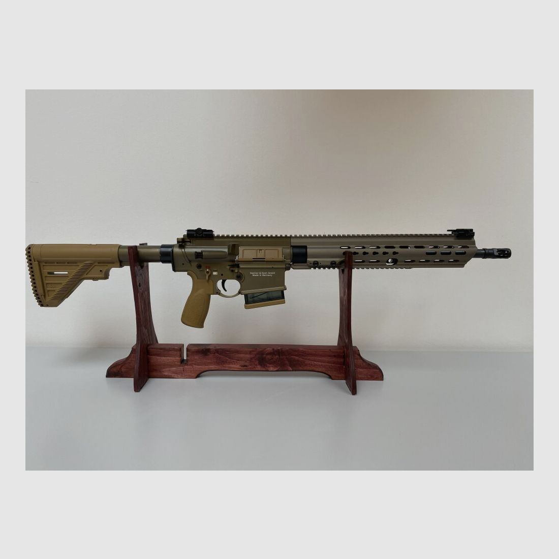 Heckler & Koch SLB H&K MR308 A3 - .308 Win. - 16,5" - sandfarben - langer Handschutz