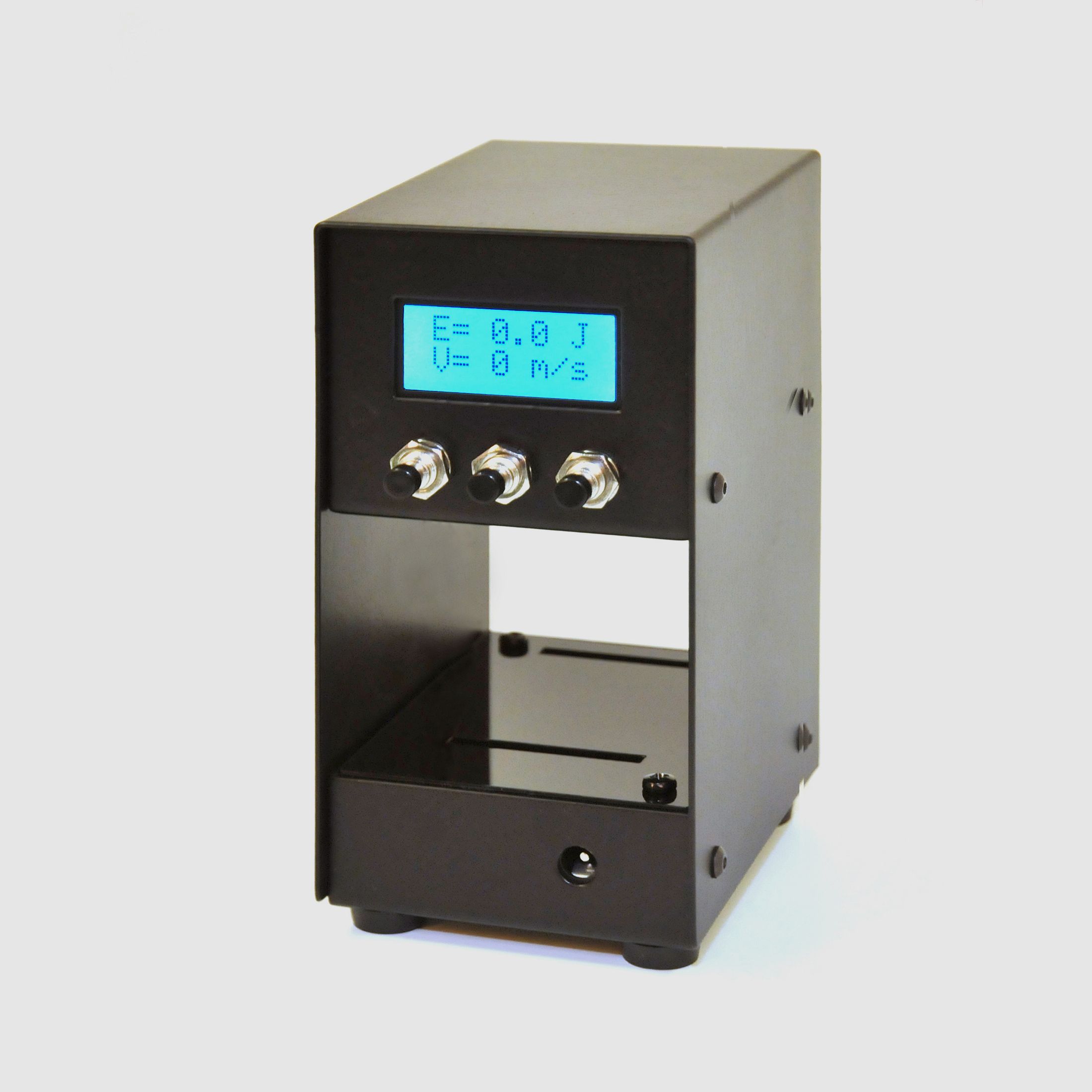 Speed measuring device including bag for air guns