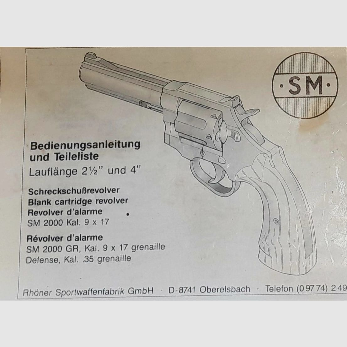 Röhner SM 2000 Schreckschuss 9mm Knall