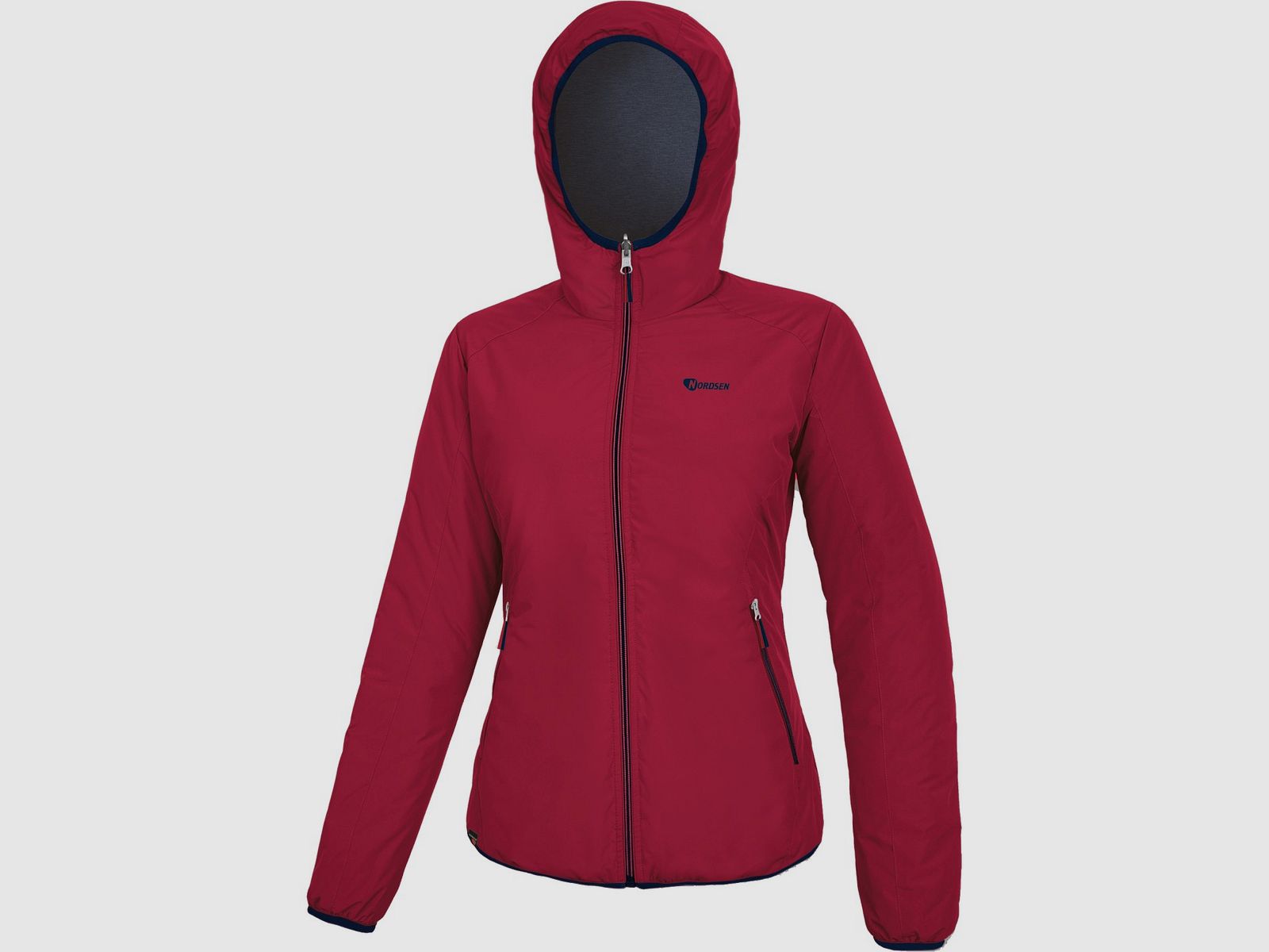 Damenjacke Nordsen Ixora gesteppte Wendejacke blau/rot, Bild 2 von 2