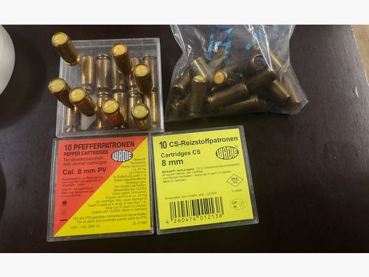 Reizstoffpatronen Gas Pfeffer 8mm K 50 Stück