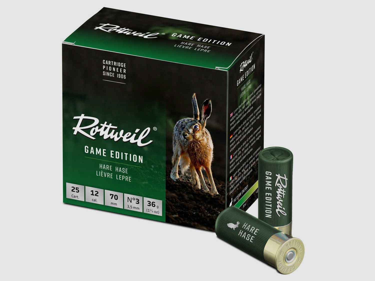 Rottweil 12/70 Game Edition Hase 3,5mm - 36g