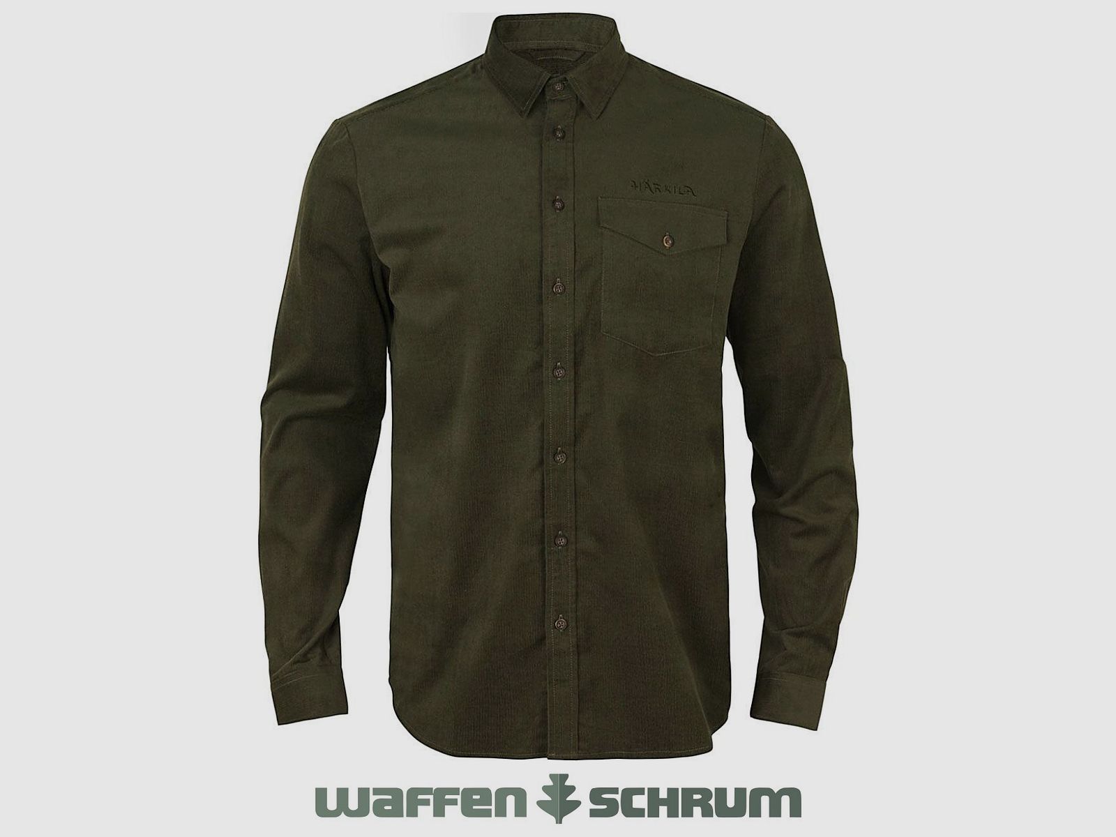 Camicia Härkila Kaldfjord Verde Salice