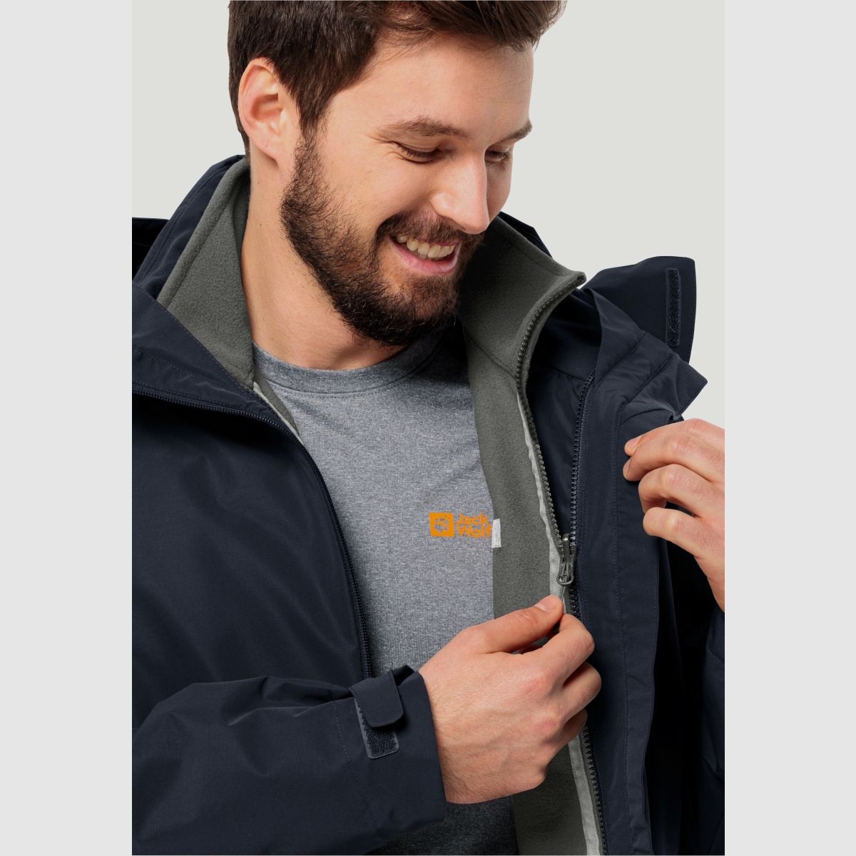 JACK WOLFSKIN Winterstein FZ M Ardesia