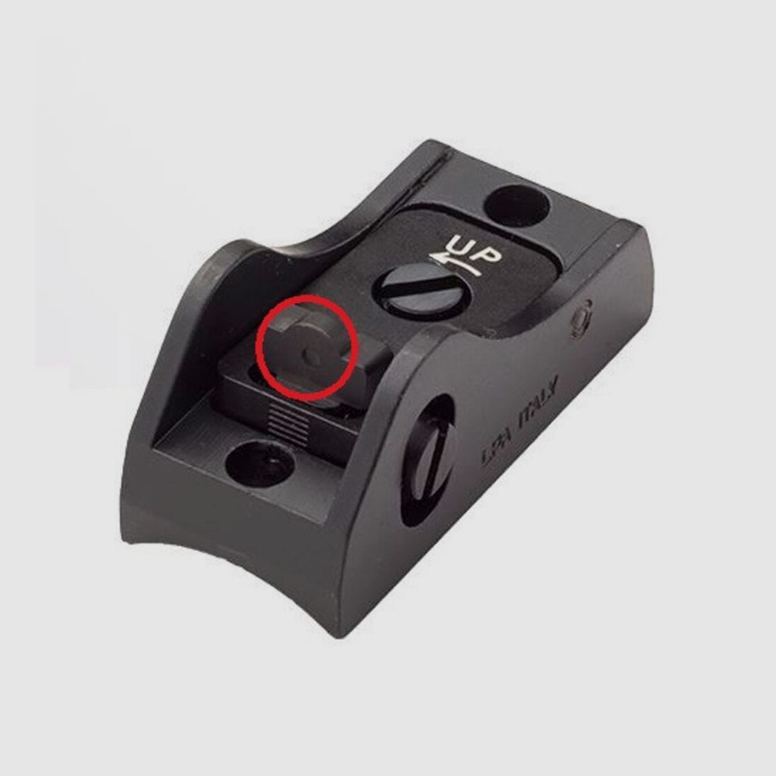 LPA Mira Ghostring 2mm negro escopeta