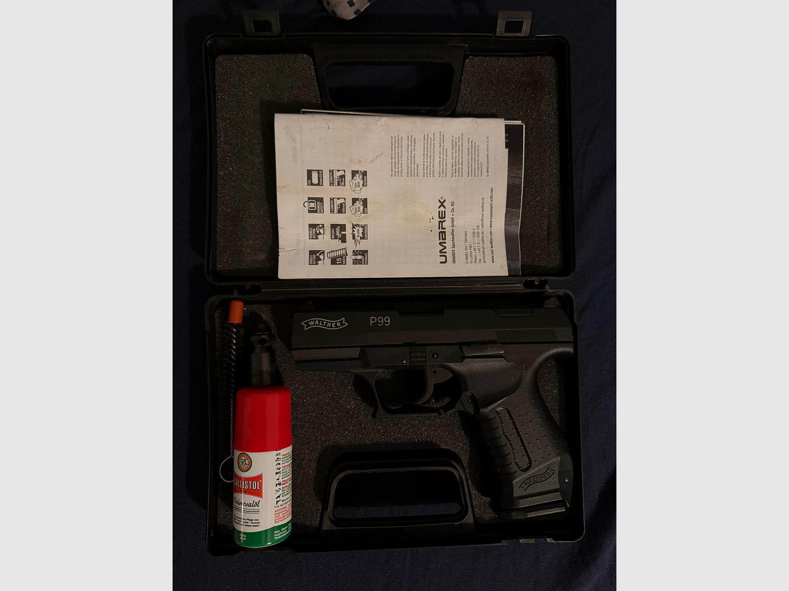 Walther P99 Umarex blank firing pistol – well maintained condition