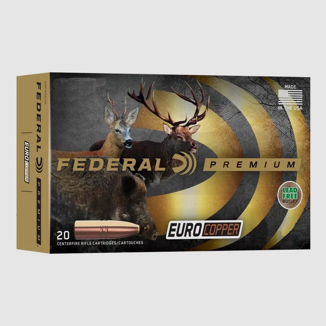 Büchsenmunition FEDERAL EuroCopper – 30-06 – 165 grains, Bild 1 von 4