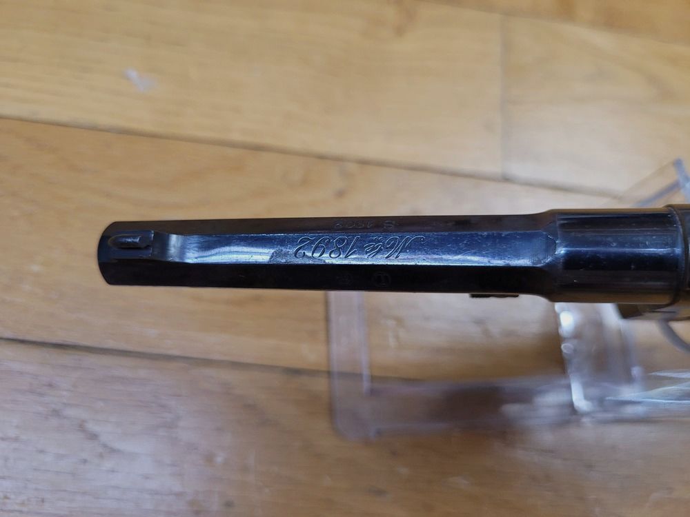 Très beau revolver réglementaire 1892 – Courant mais mythique – Apogée du revolver Made in France – Calibre 8mm92 – Arme de 1902 ré éprouvée en Belgique- TBE, image 16 sur 22