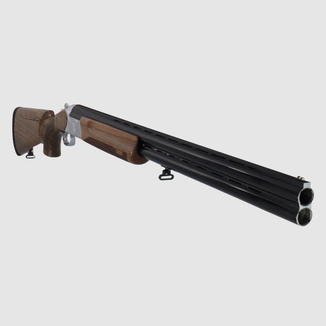  Huglu  Bockdoppelflinte Victor Silber 76cm