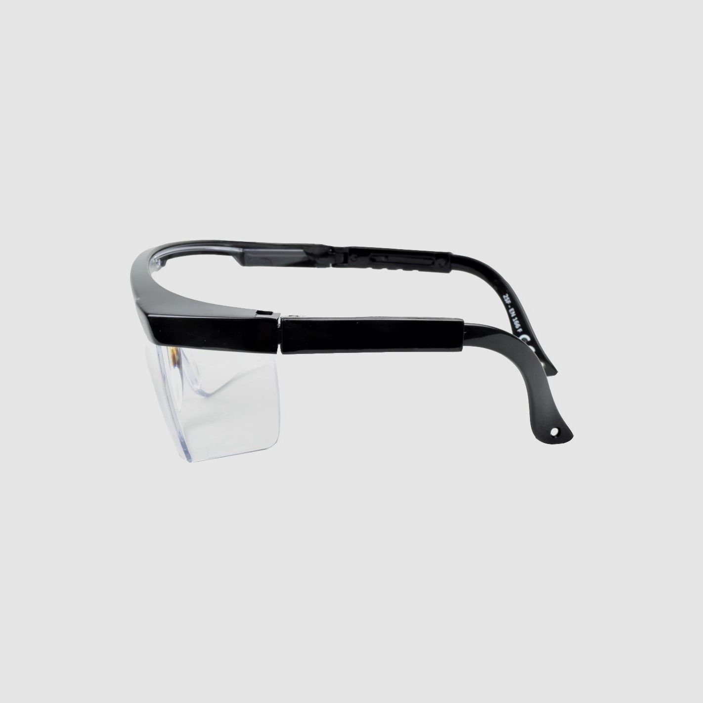 Schwarze quadratische Softair-Brille Royal, Bild 4 von 4
