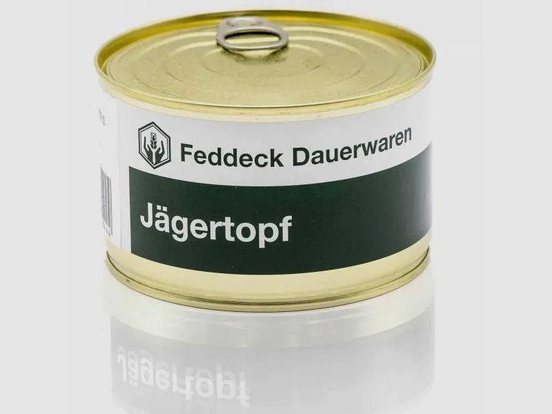 Feddeck Dauerwaren Fertiggericht Dose Jägertopf 400 g