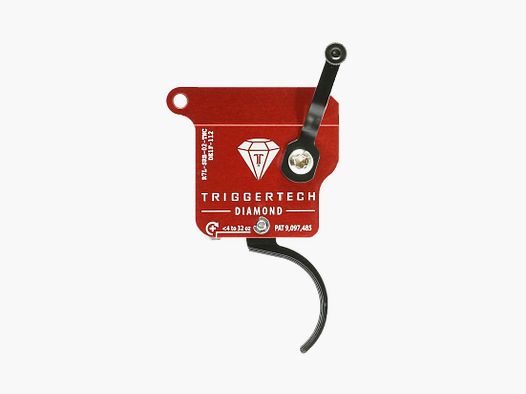 Triggertech Rem 700 Clone Diamond Curved LH Trigger - R7L-SRB-02-TNC