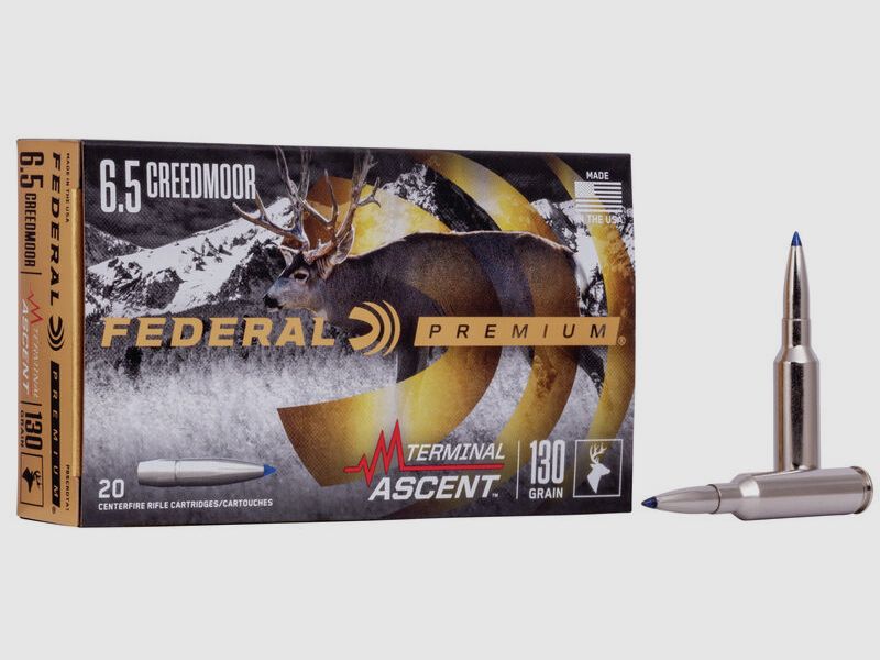 Federal Premium Terminal Ascent 6,5mm Creedmoor 130GR 20 Patronen