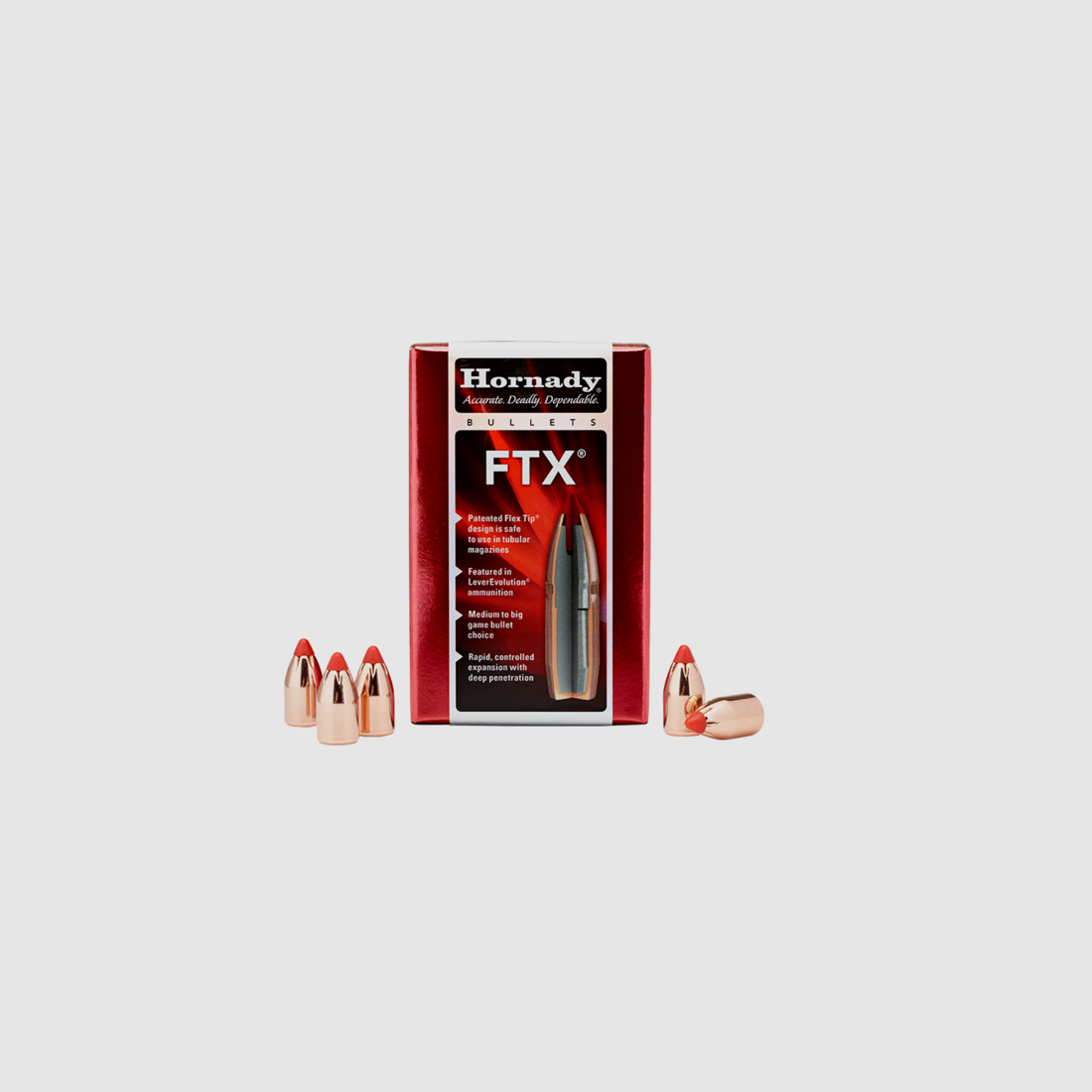 Hornady Geschoss 30 Cal .308 135gr FTX (100)