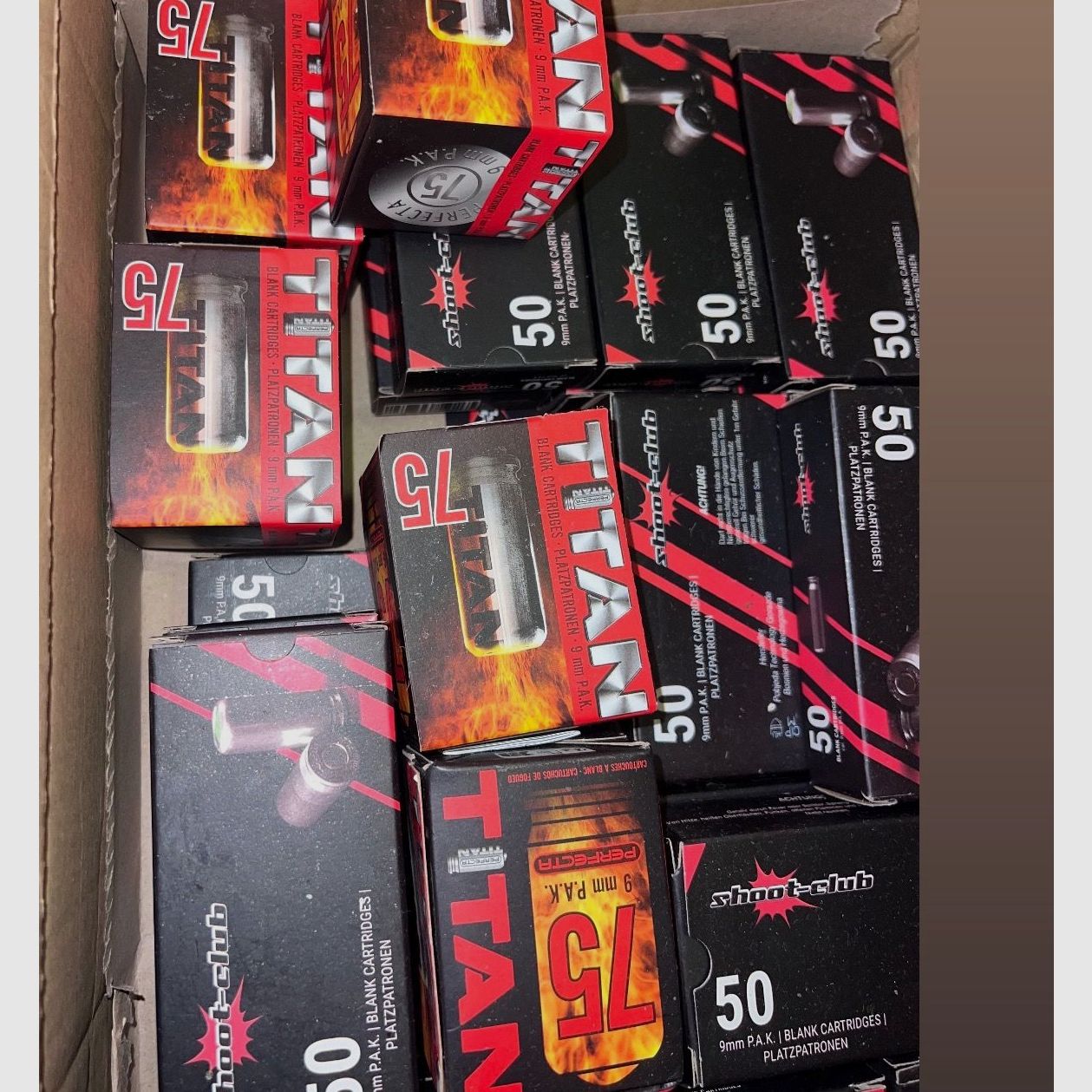 Munitions cartouches de signalisation 9 mm