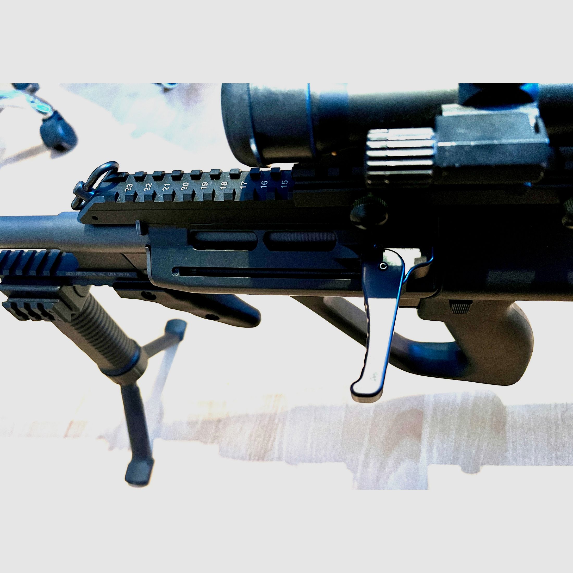Steyr AUG Referenzwaffe für Visier Test Artikel - Präzisionsumbau für SPORT-Einsatz vorbereitet. (Alternative zu Schmeisser, Hera, HK MR223, HK243, AR15, OA 15, Savage, DAR, Brunk, LDT), Bild 7 von 9