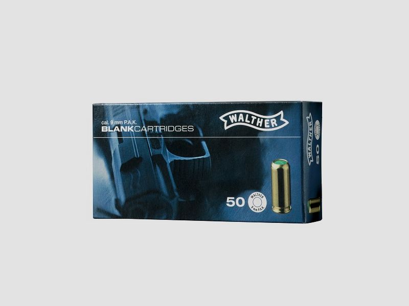 Carl-Walther 9mm P.A.K. Knall 50er Platzpatronen