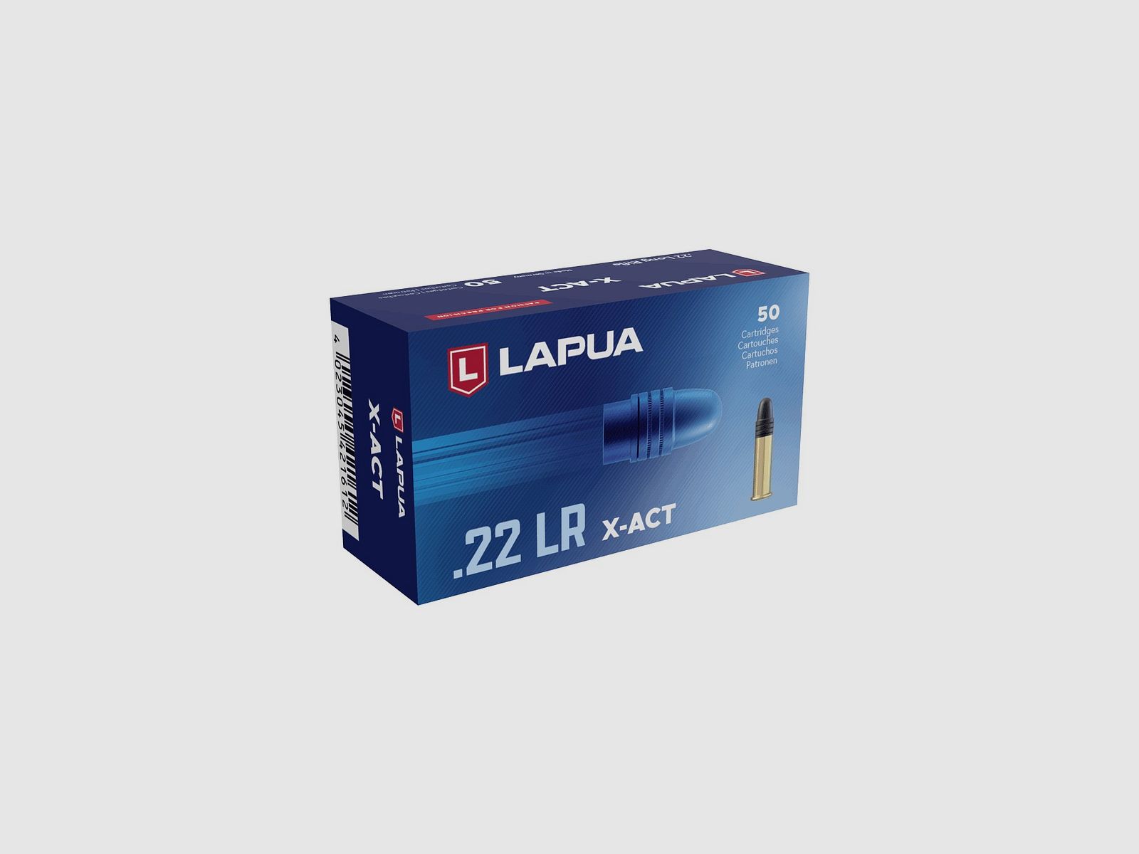 Cartucce Lapua X-ACT cal. 22 LR 40 grs 50 pz, immagine 1 di 2